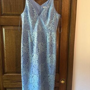 Dress the Population Sky Blue Floral Lace Dress